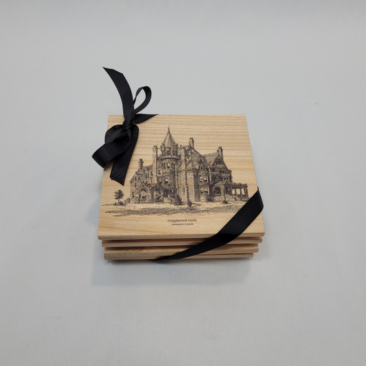 Set/4 Coaster Castle Maple