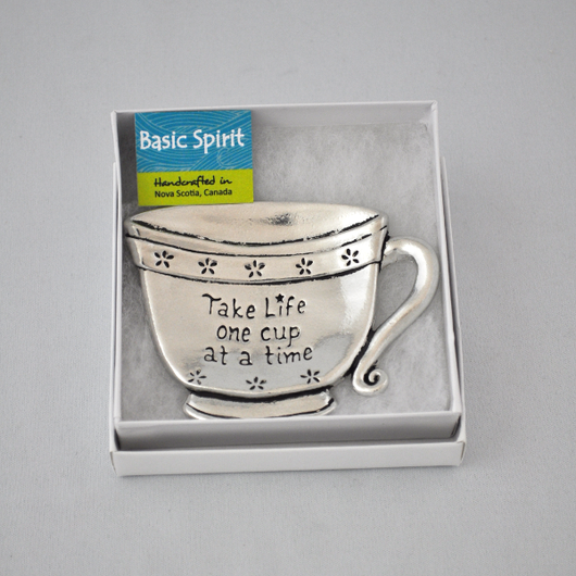 Pewter Tea Bag Holder