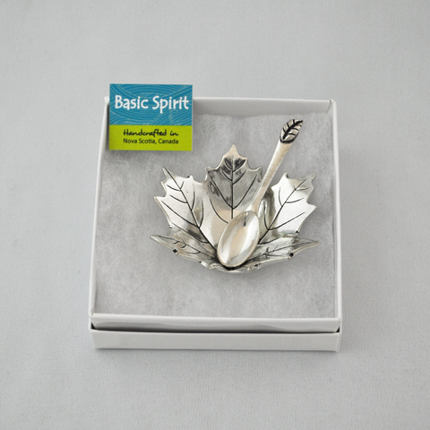 Pewter Salt Cellar w/Spoon